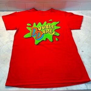 Nickelodeon Double Dare Red Tee Size S